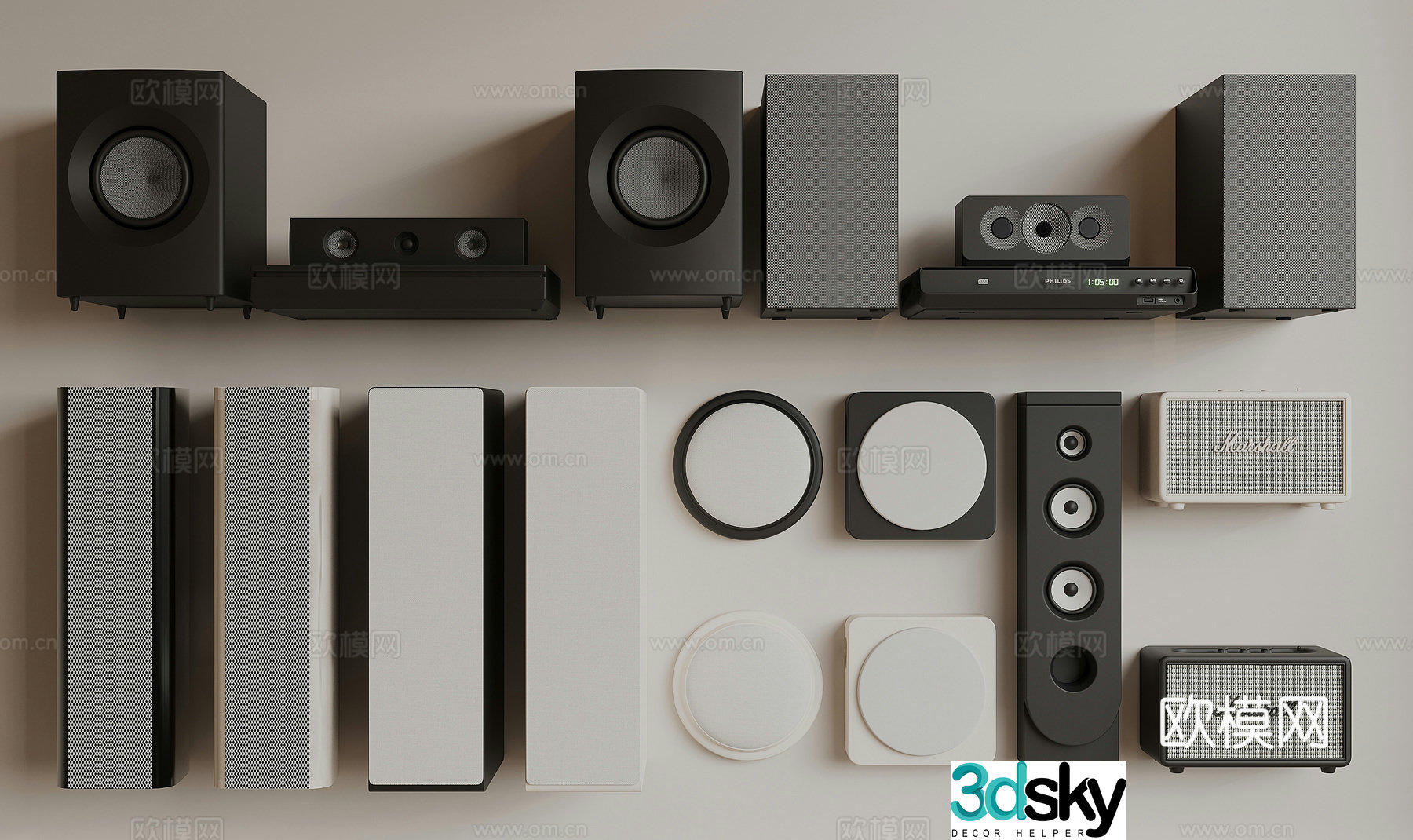 modern audio 3d model