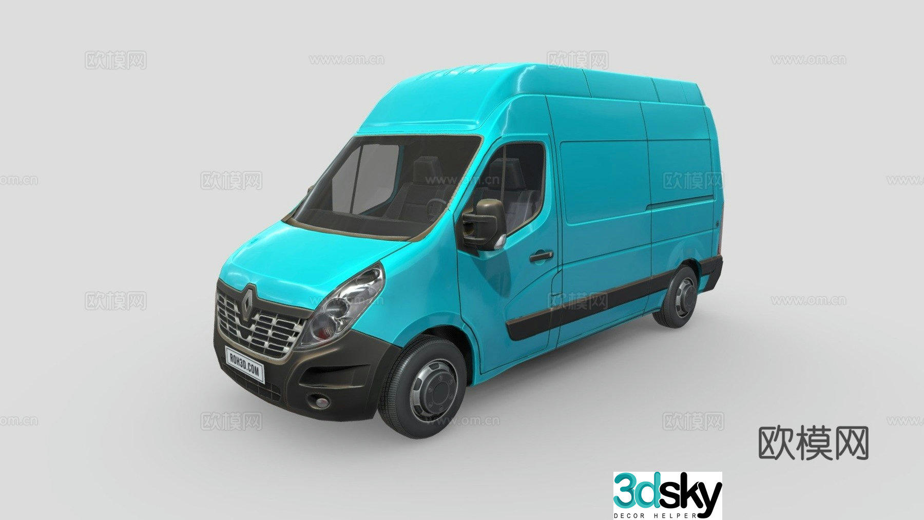 Renault van car 3d model