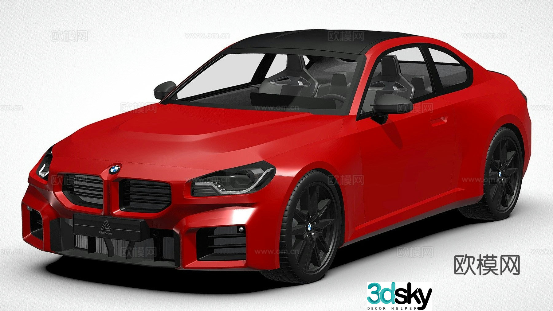 bmw car sedan 3d model