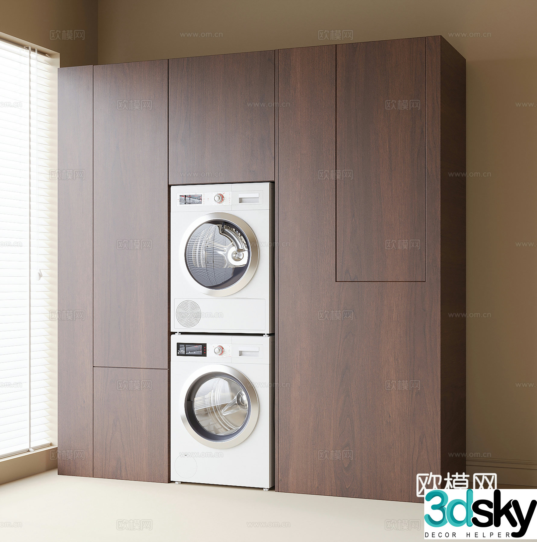 é˜³ Silent laundry cabinet balcony 3D model