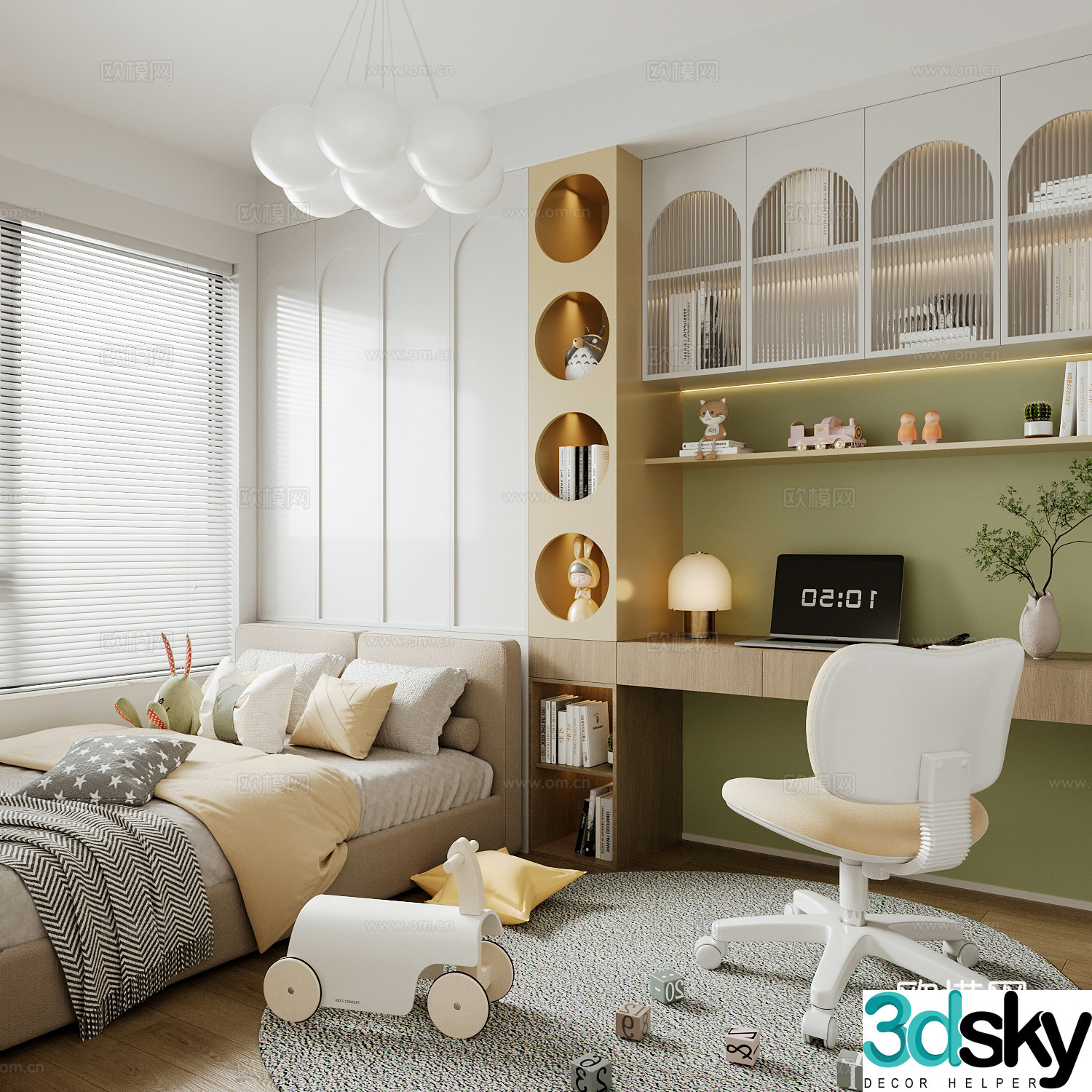 Tatami bedroom kid’s room 3d model