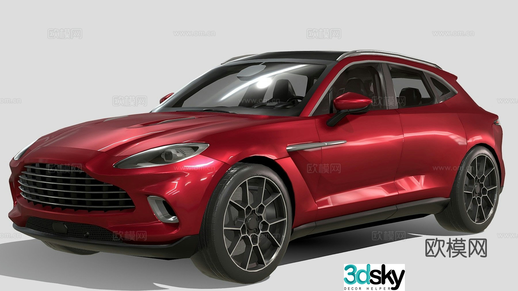 aston martin car 3d model