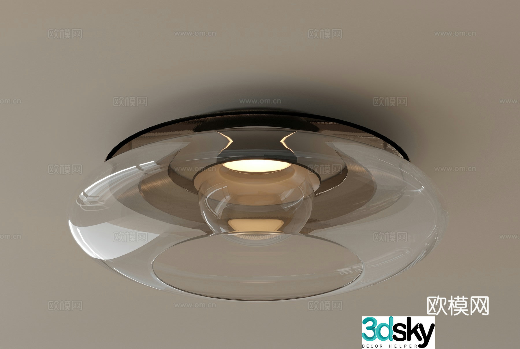 Modern ceiling light 3D model