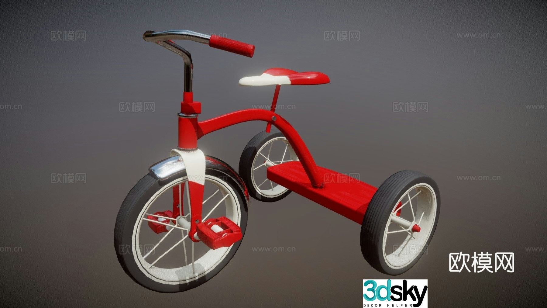 tricycle bicycle 3d model