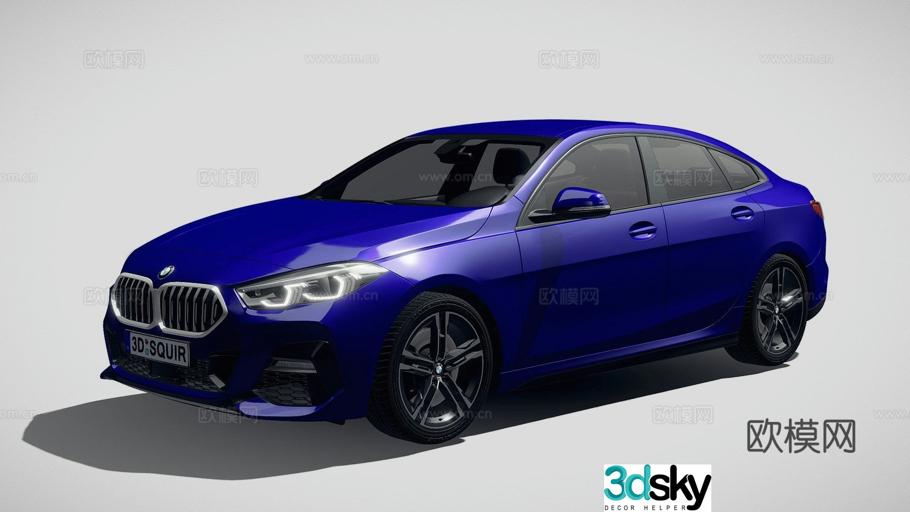 bmw car sedan 3d model