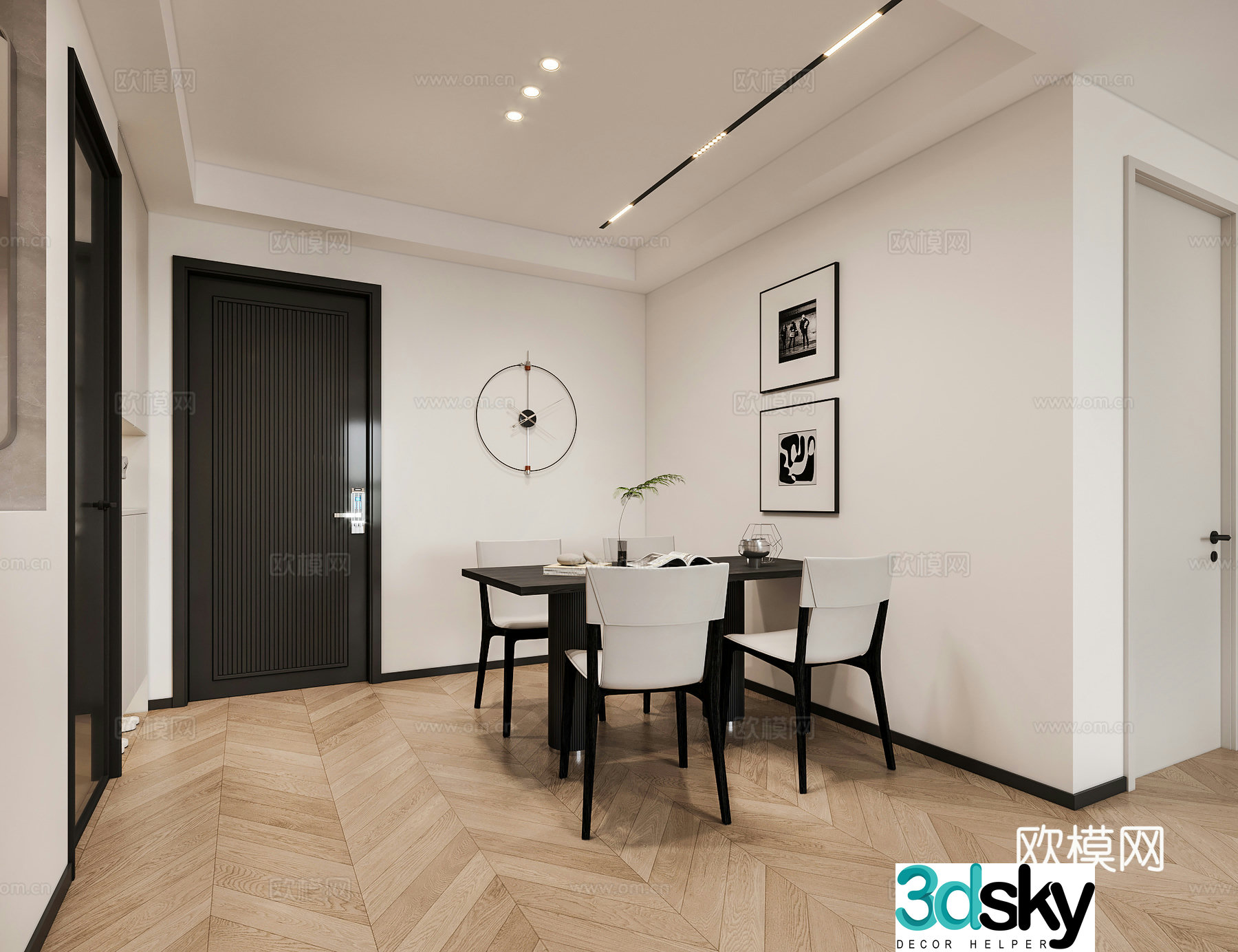 Modern restaurant 3d model