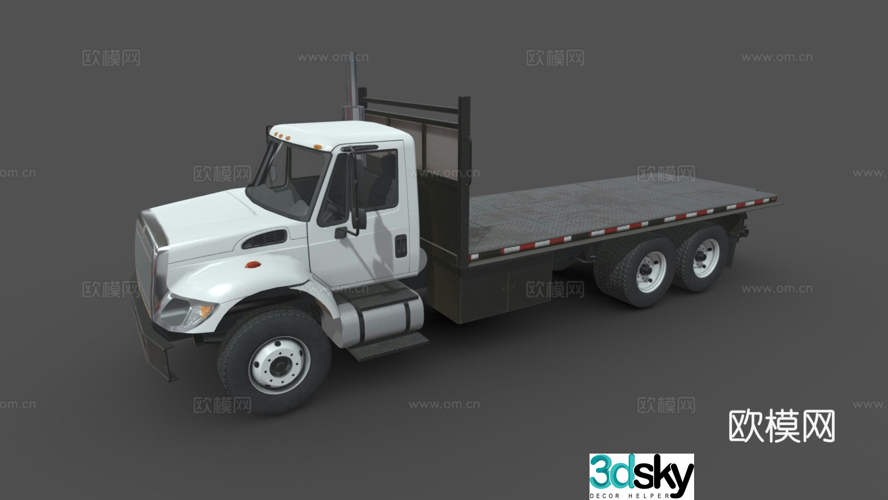car transporter truck 3d model