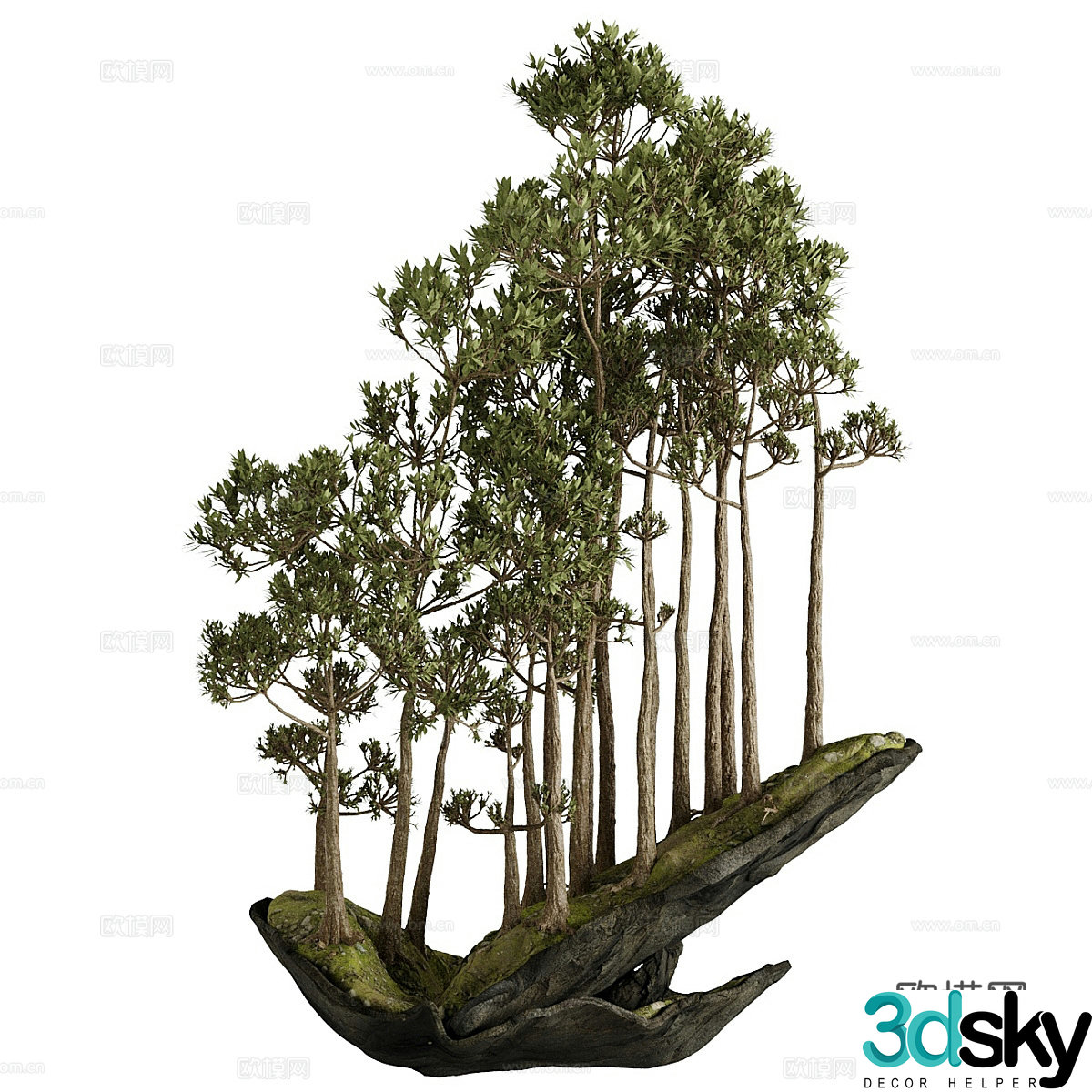 Landscape tree 3d model