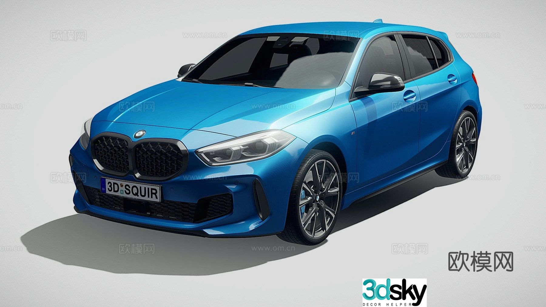 bmw car sedan 3d model