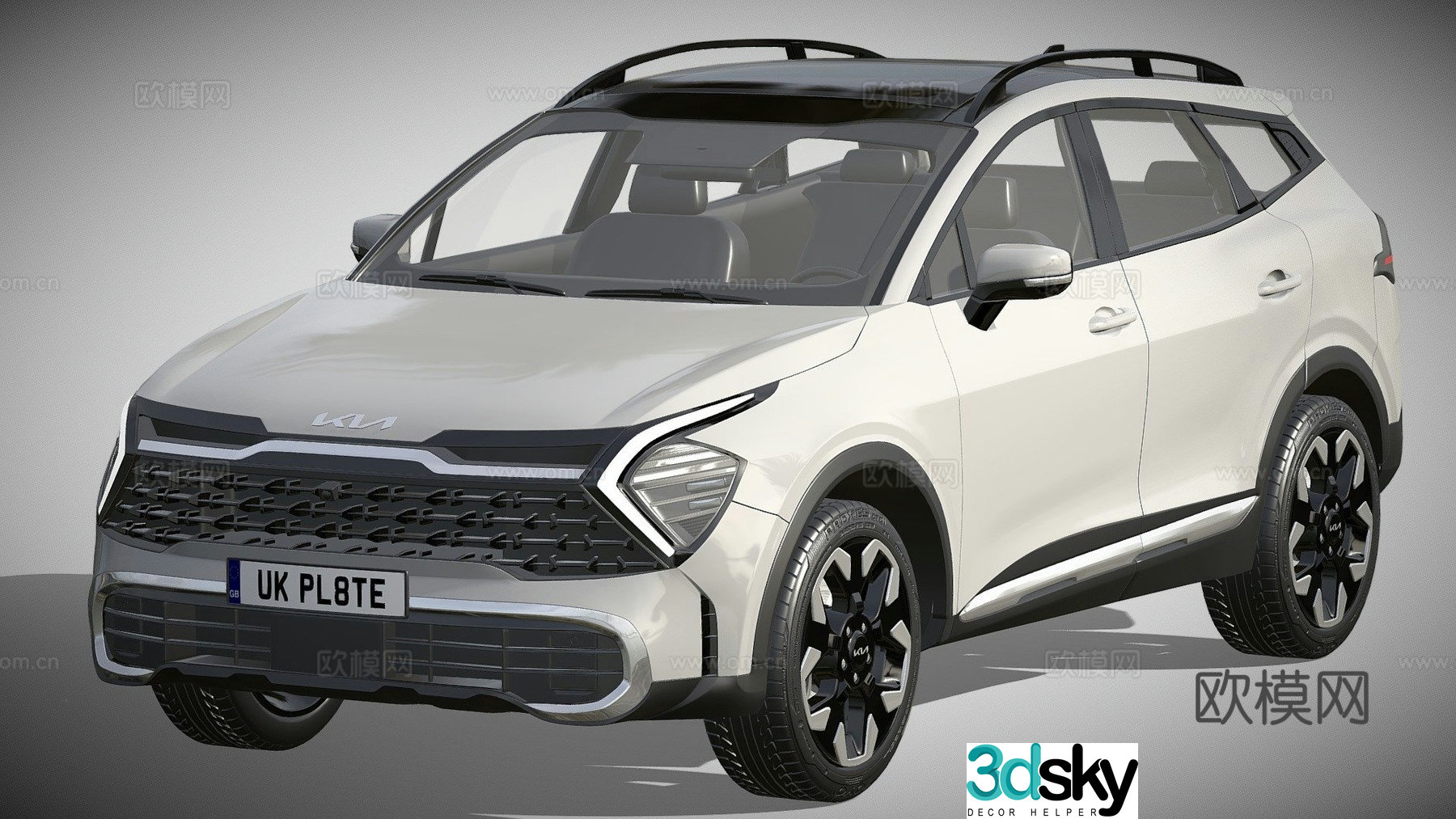 station wagon 3d model