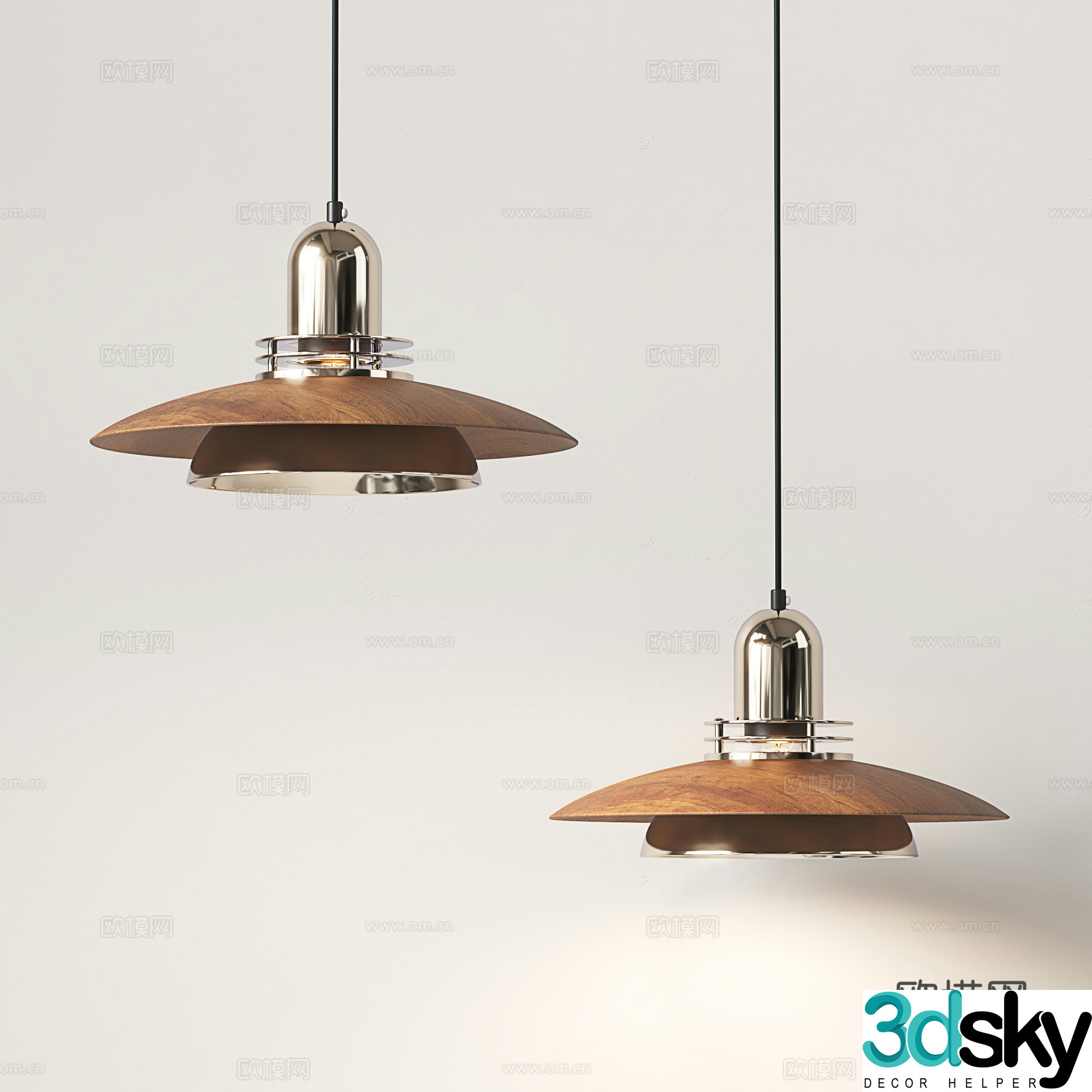 Medieval style chandelier restaurant chandelier 3d model
