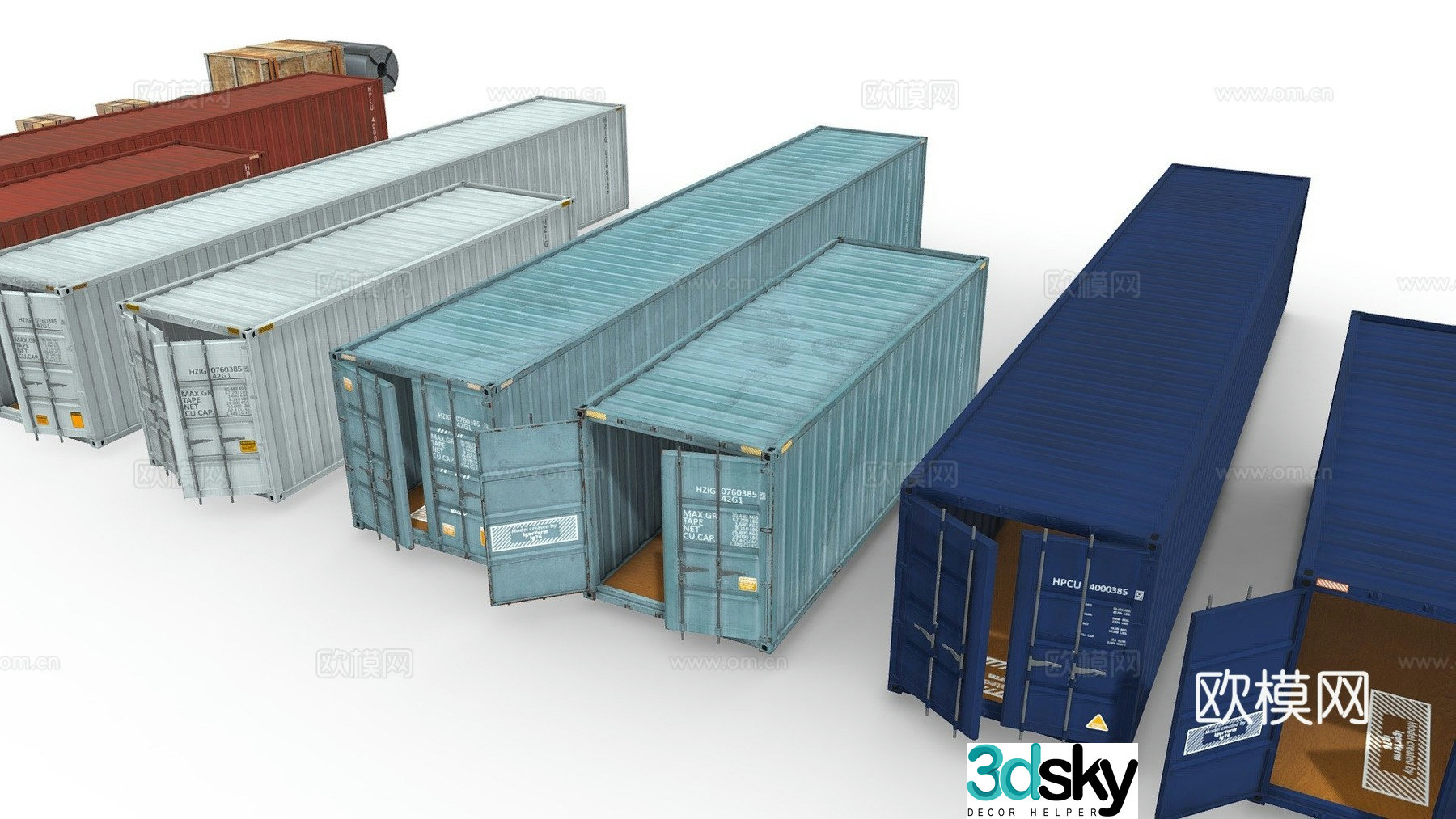Standard container 3d model