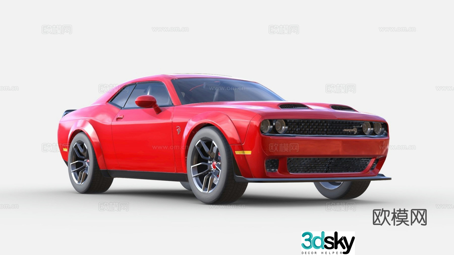 Dodge Car Sedan 3D Model