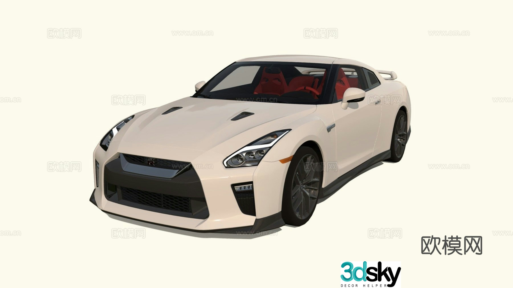 car sedan sports car 3d model