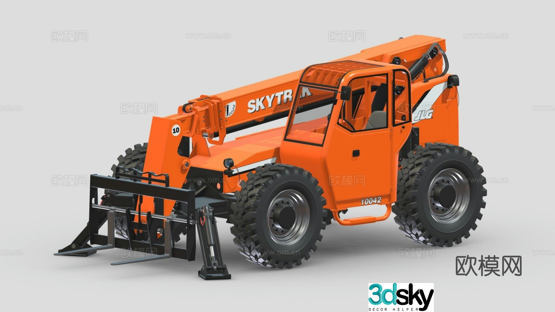 Telehandler loader 3d model