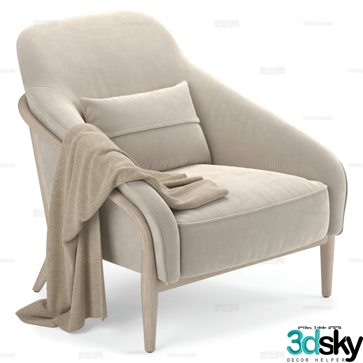 Sofa chair leisure chair 3d model
