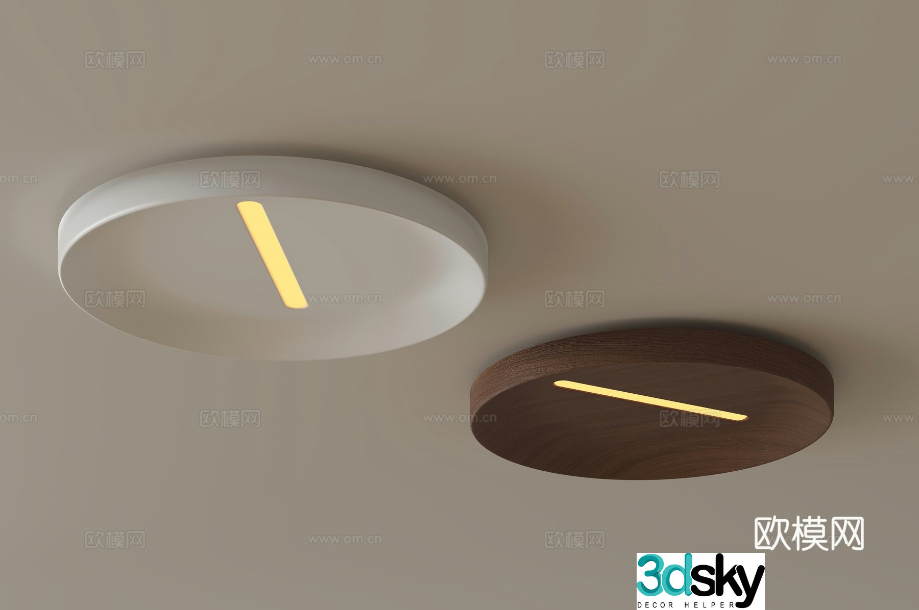 Modern ceiling lamp circular ceiling lamp 3D model