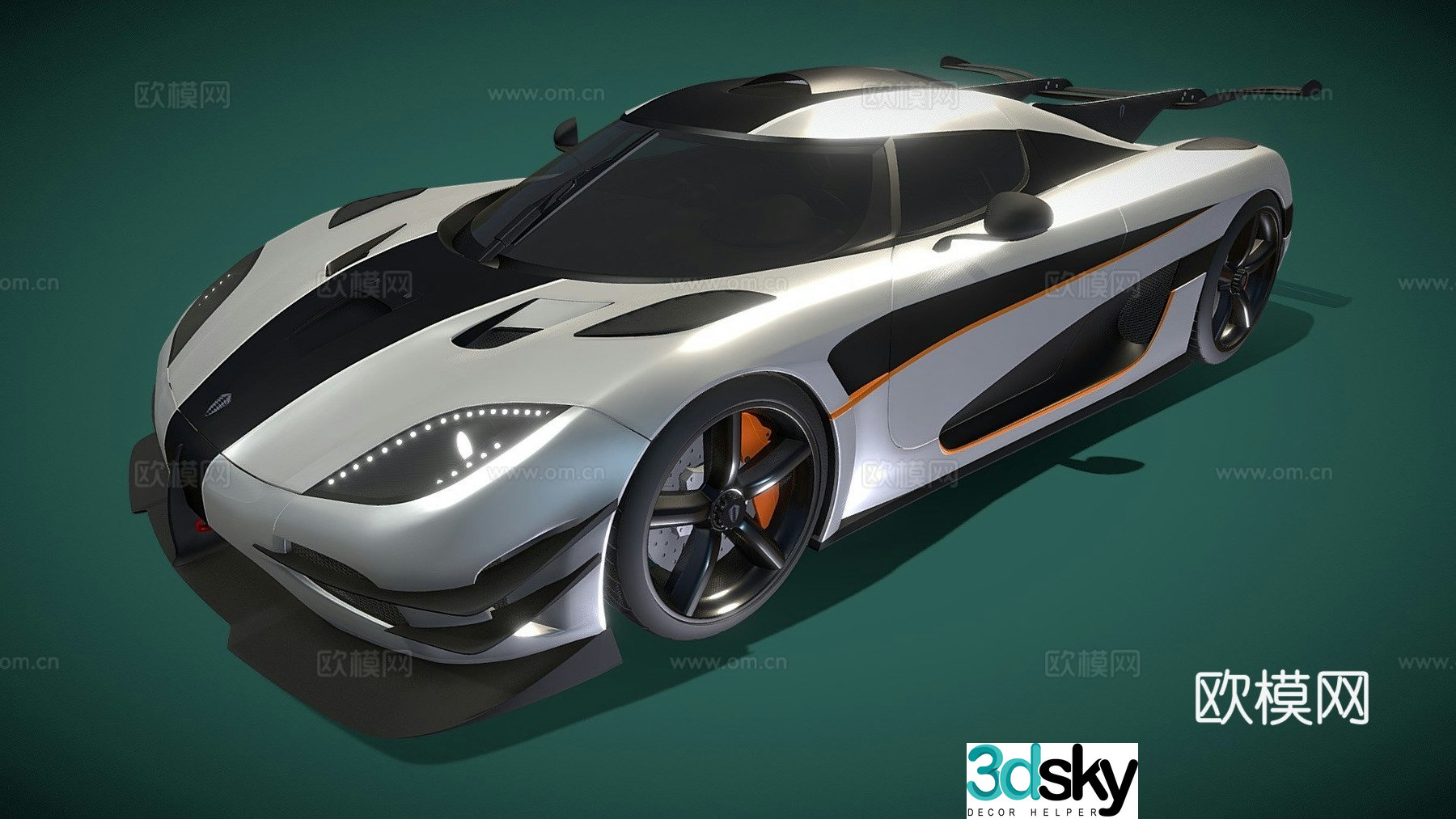 supercar 3d model