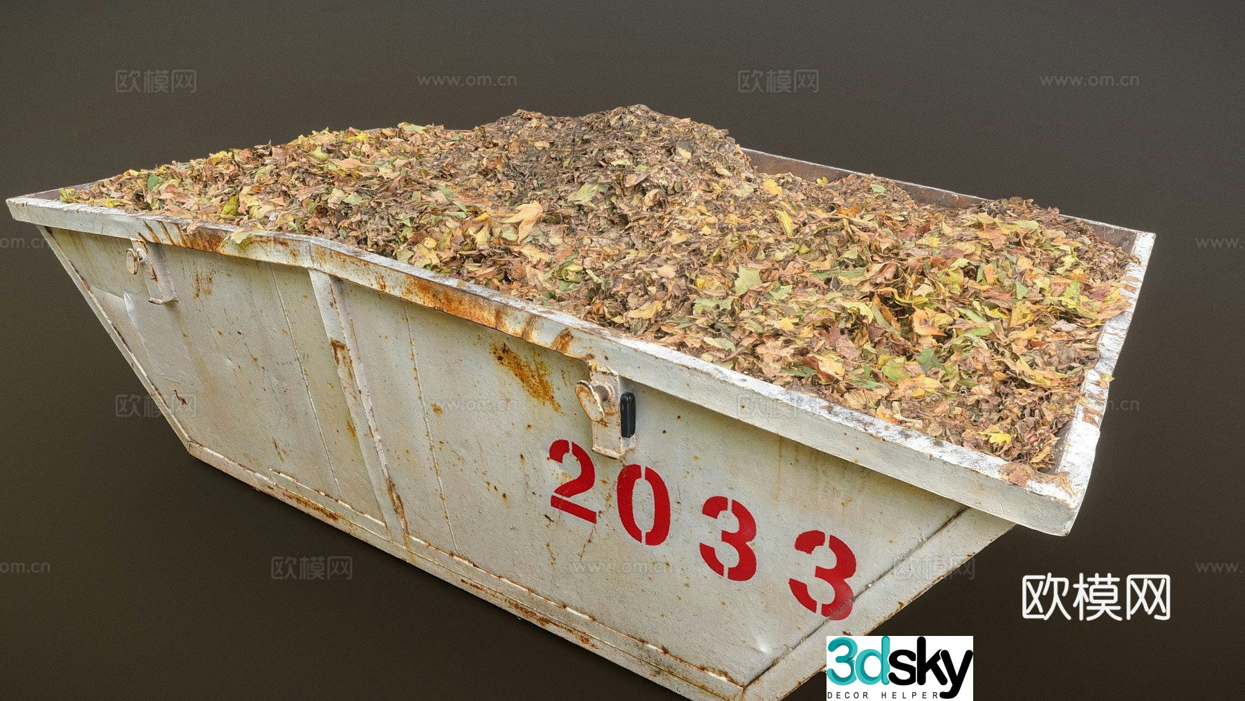 Leaf pile dead leaf pile 3d model