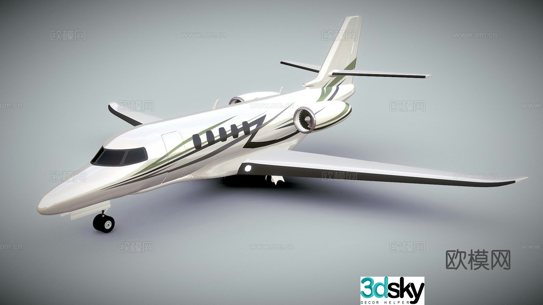 private jet 3d model
