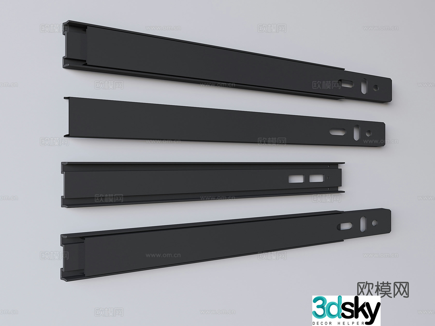 Drawer slide slide hardware 3d model