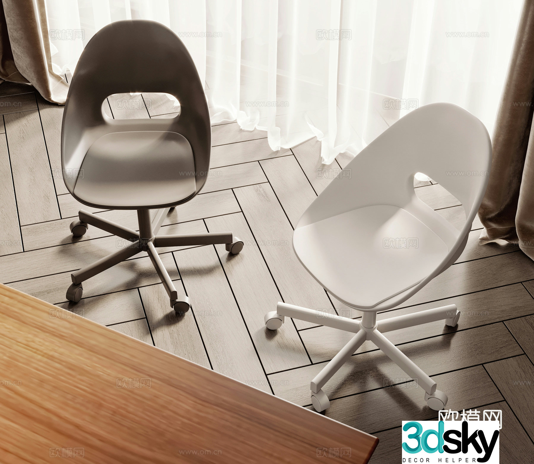 Modern office chair 3D model