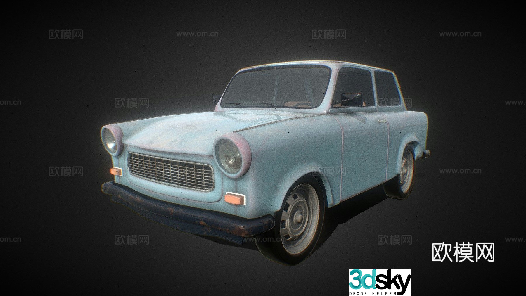 car sedan hatchback 3d model