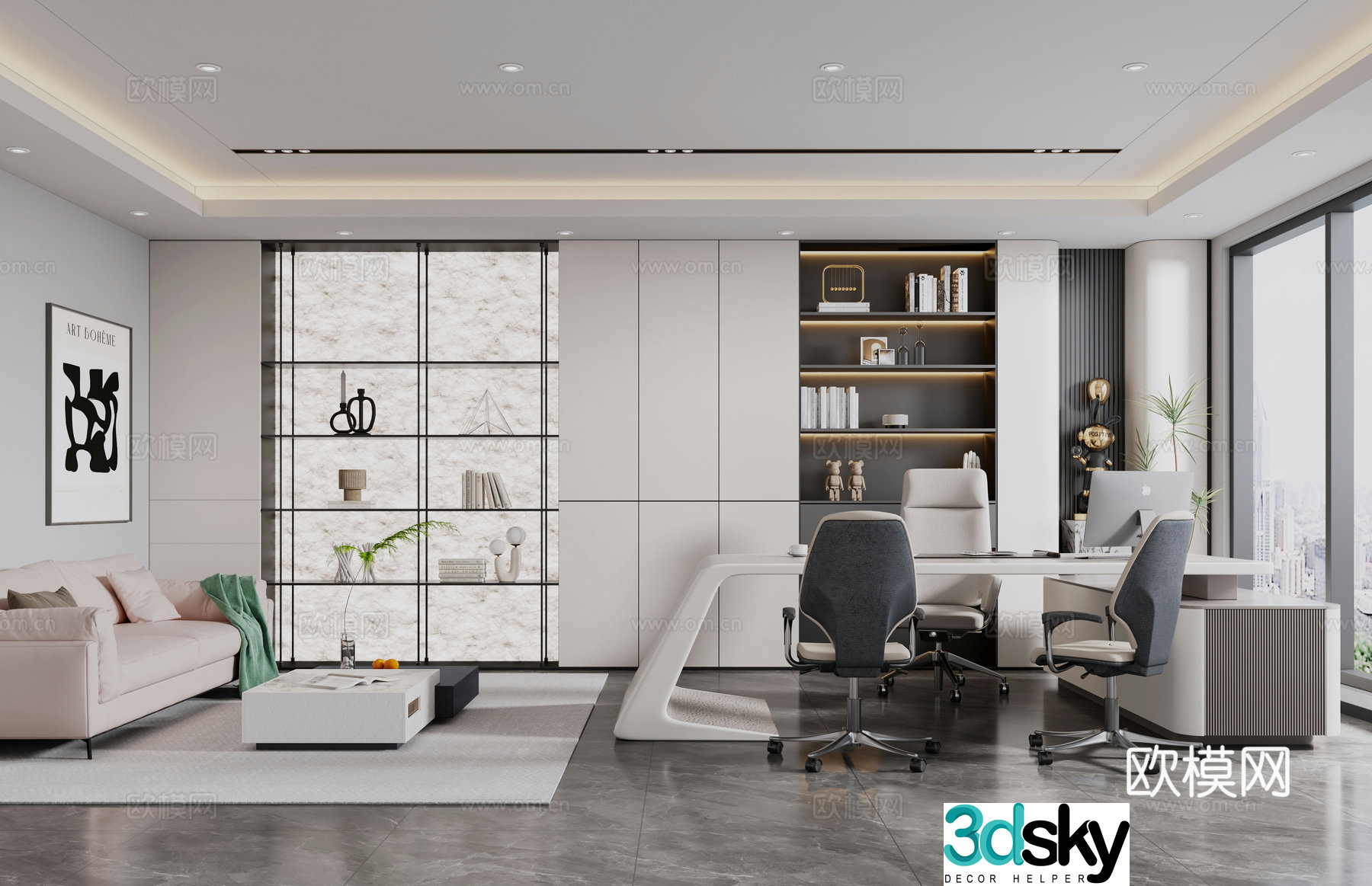 General Manager’s Room Chairman’s Room 3D model