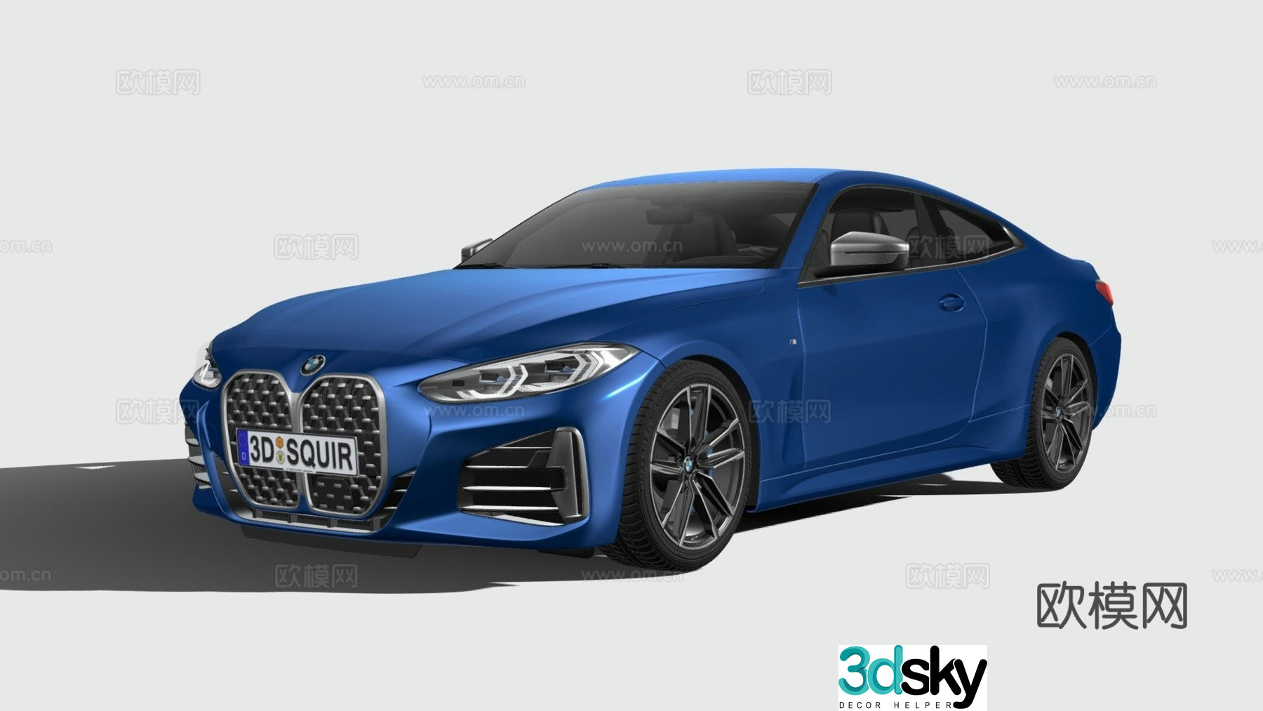 bmw car sedan 3d model