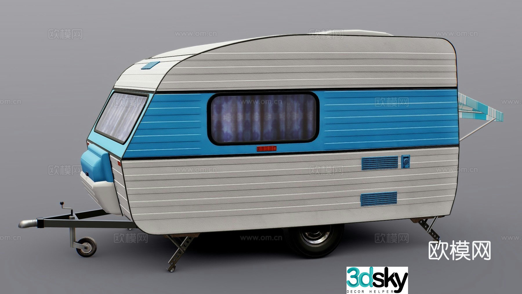 caravan 3d model