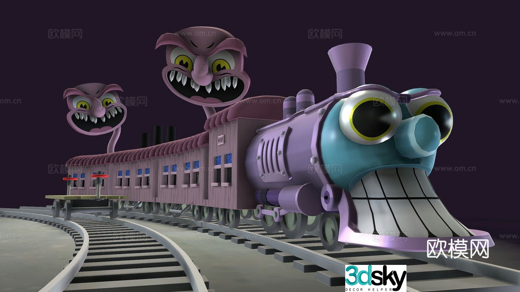 Phantom train express train 3d model