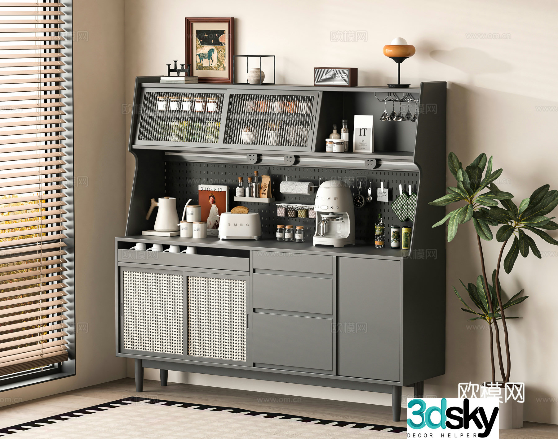 Modern sideboard 3D model