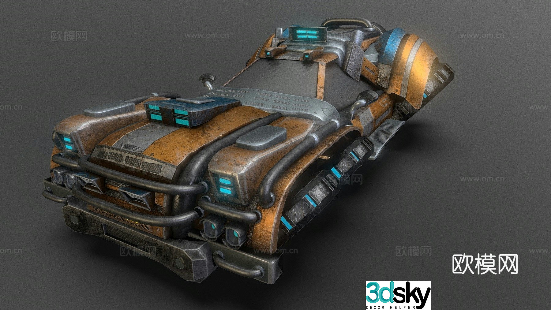 Cyberpunk Car 3D Model