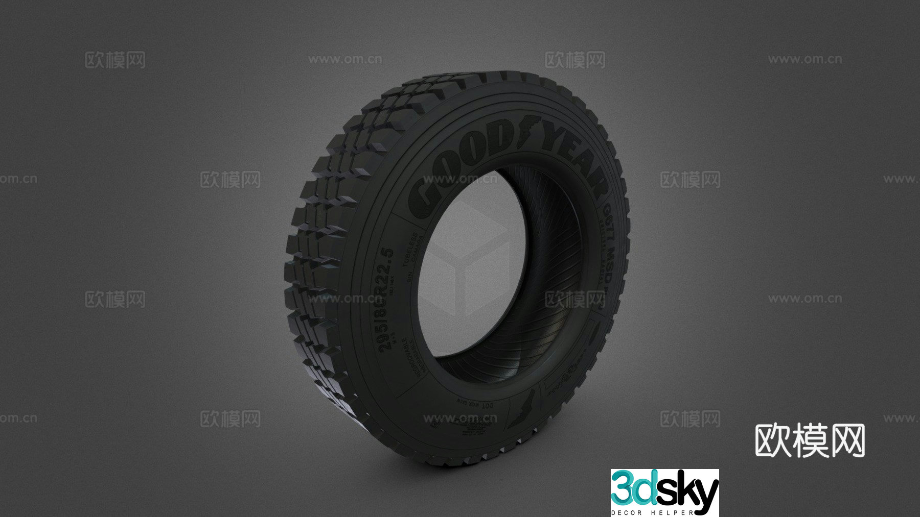 truck tire 3d model