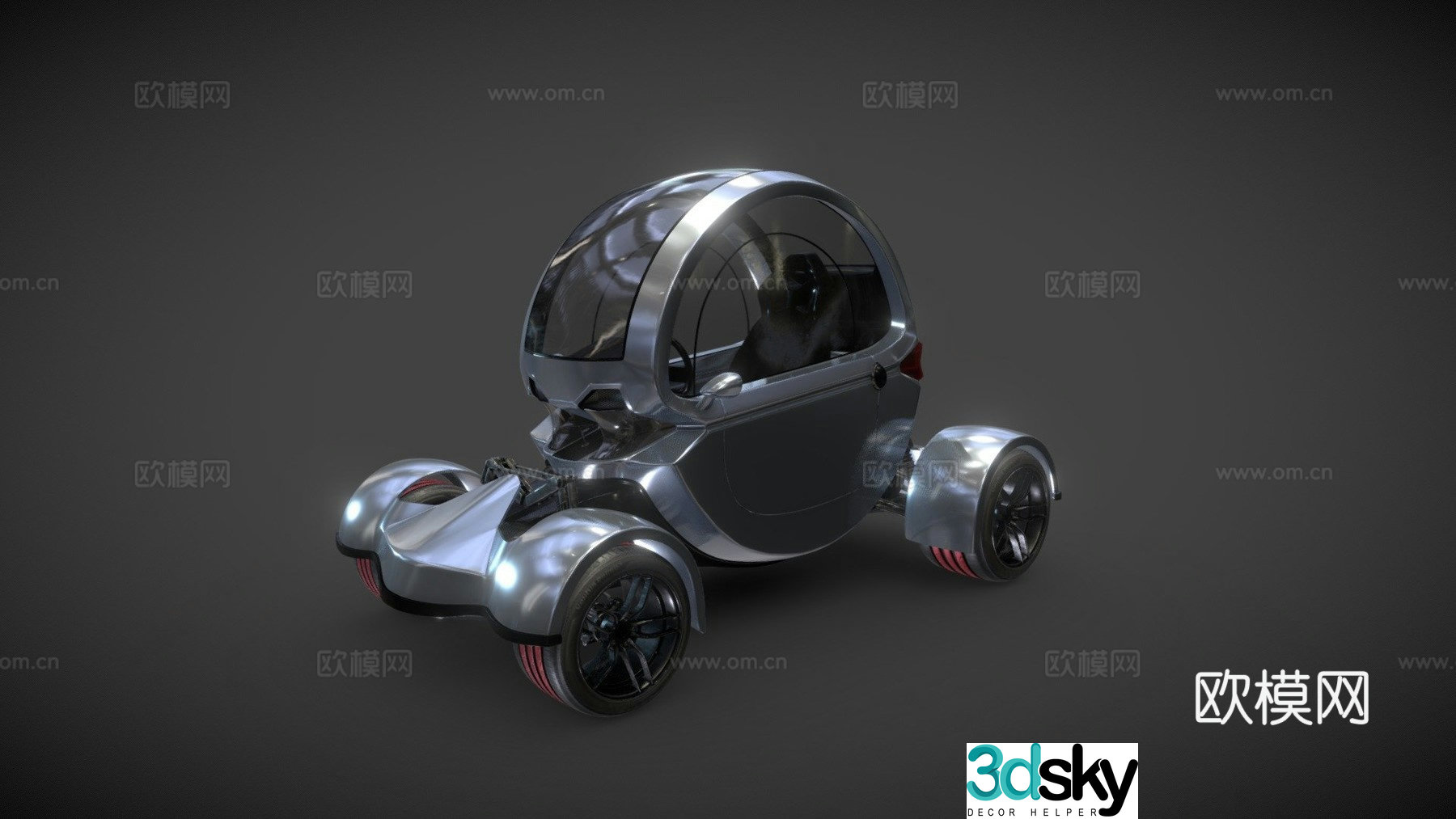 Sci-fi car future car 3d model