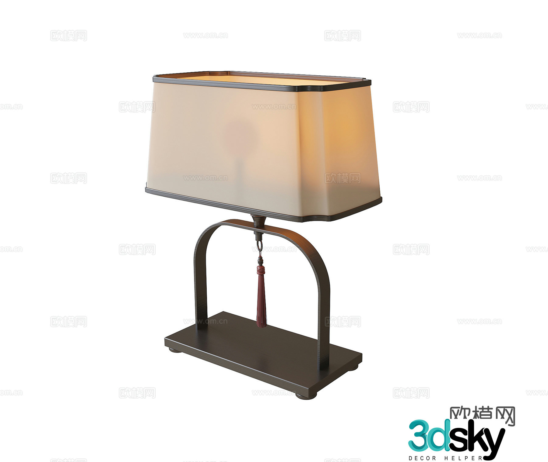 New Chinese desk lamp 3d model