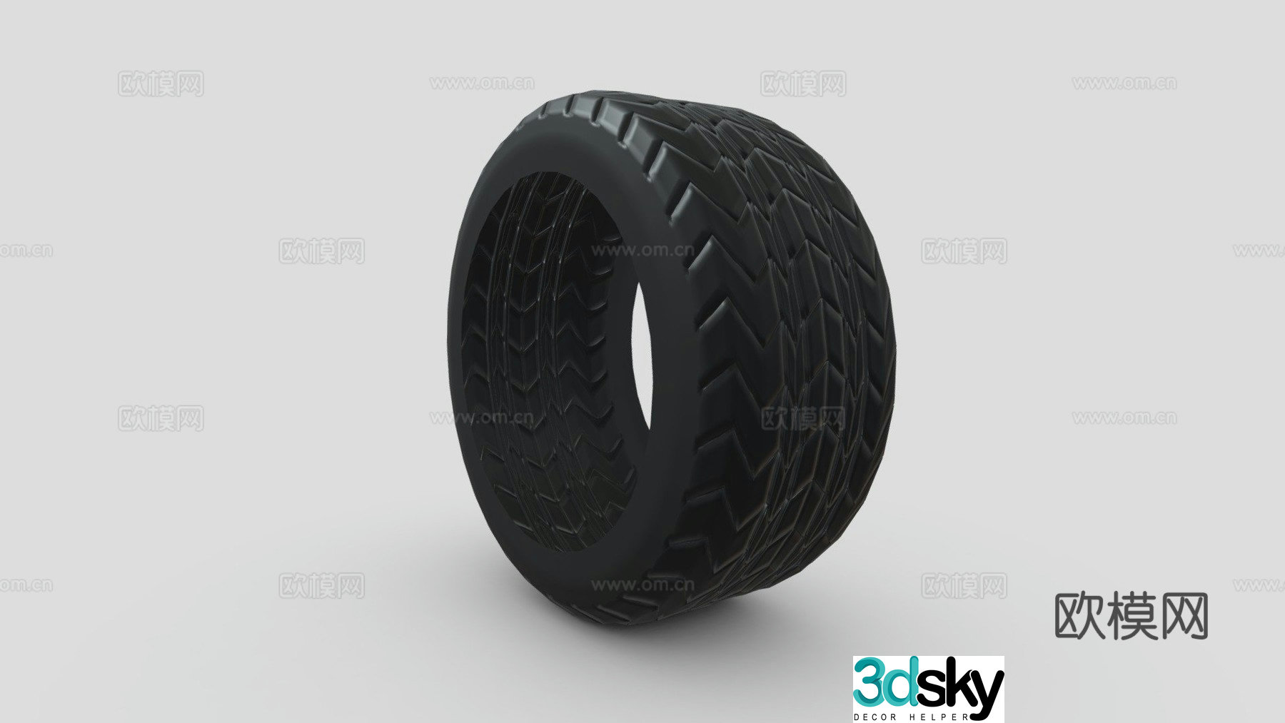 car tire hub 3d model