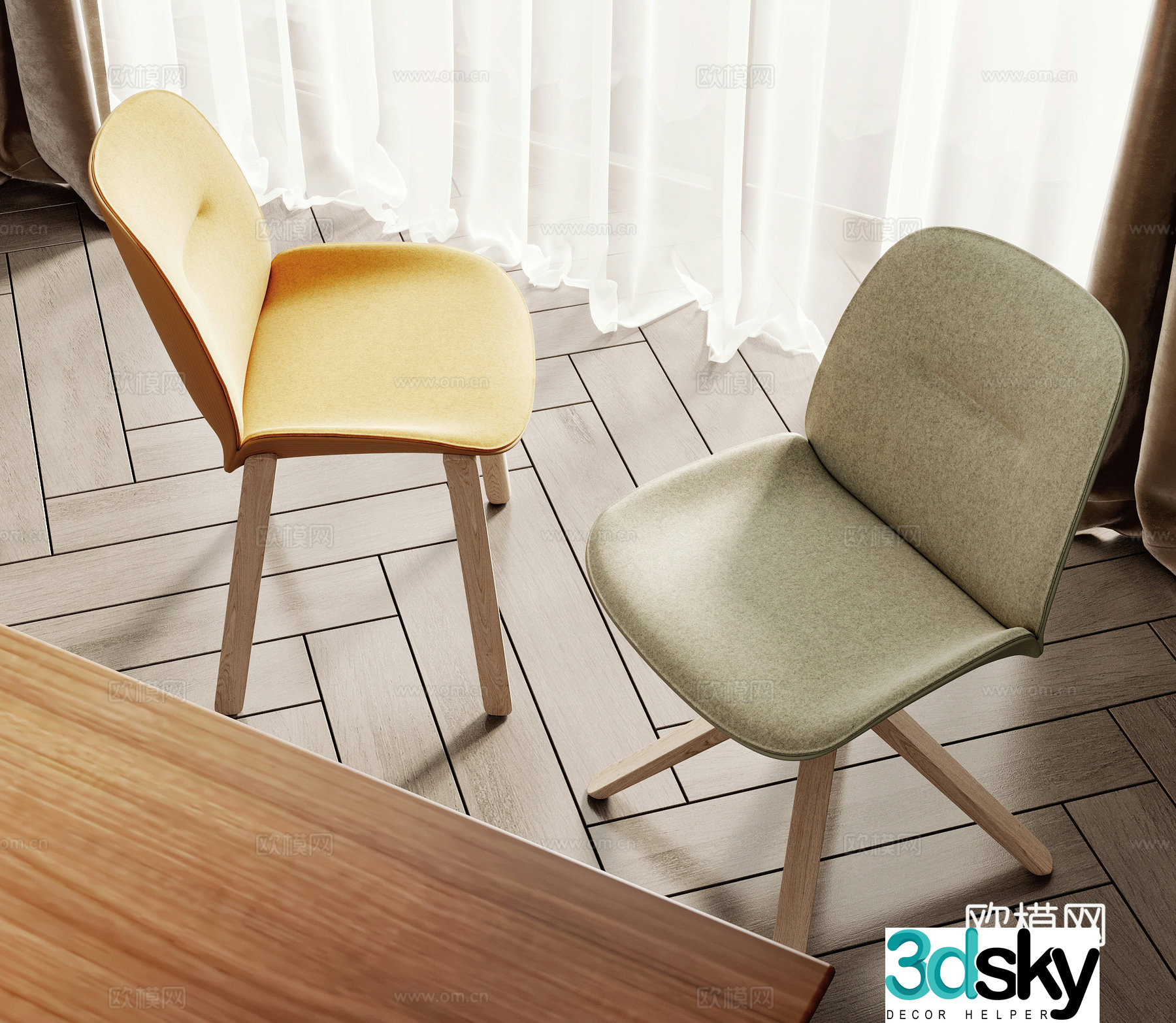 Modern lounge chair 3d model