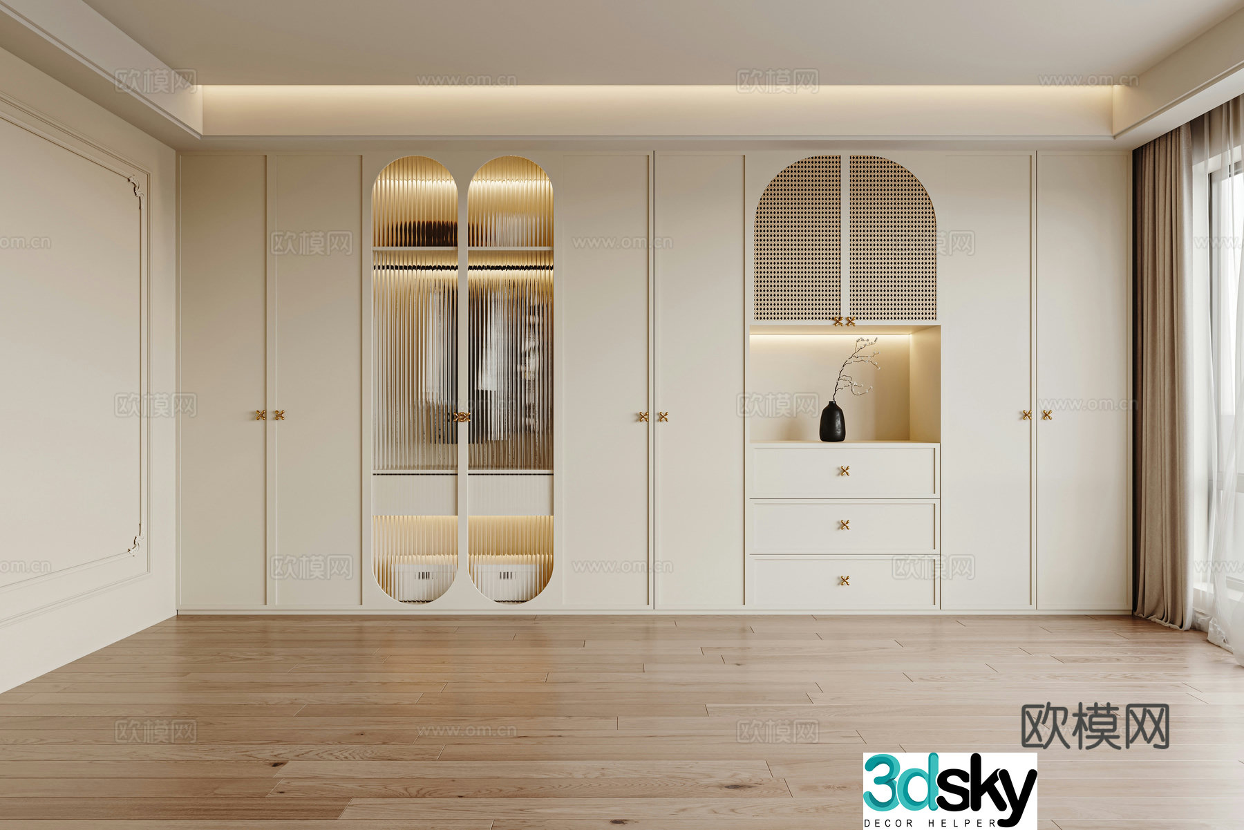French wardrobe 3D model