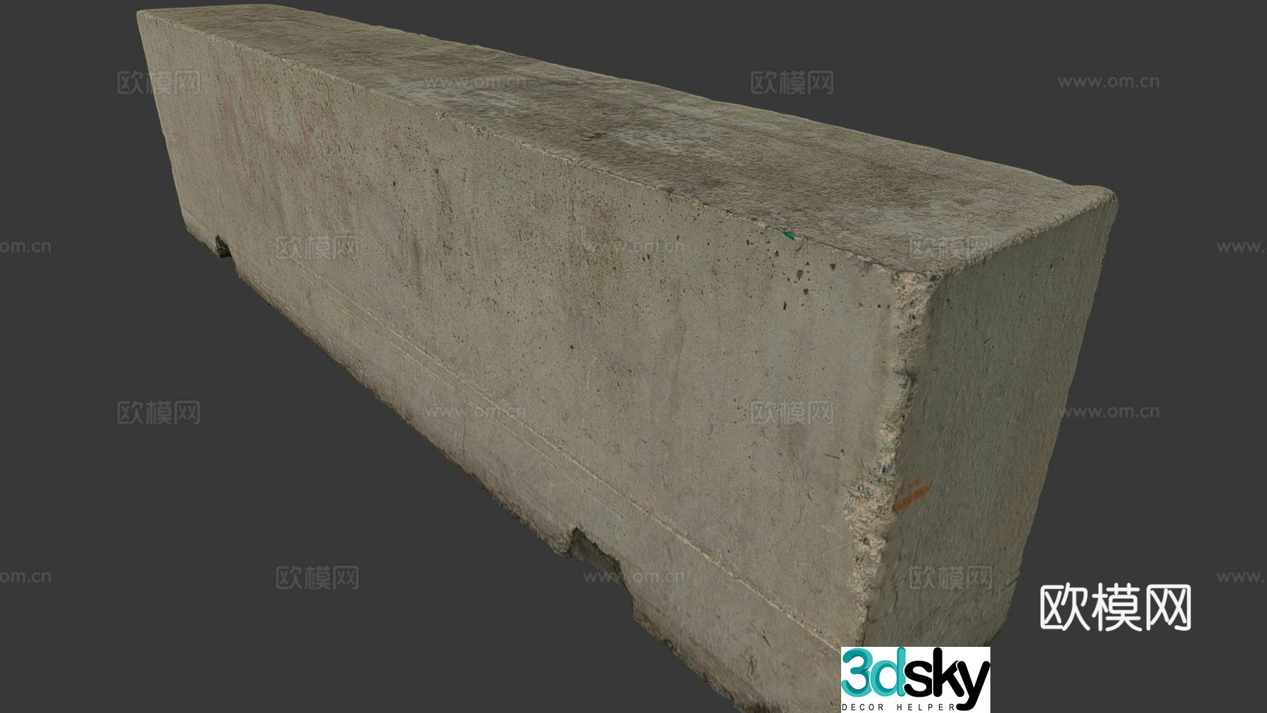 concrete 3d model