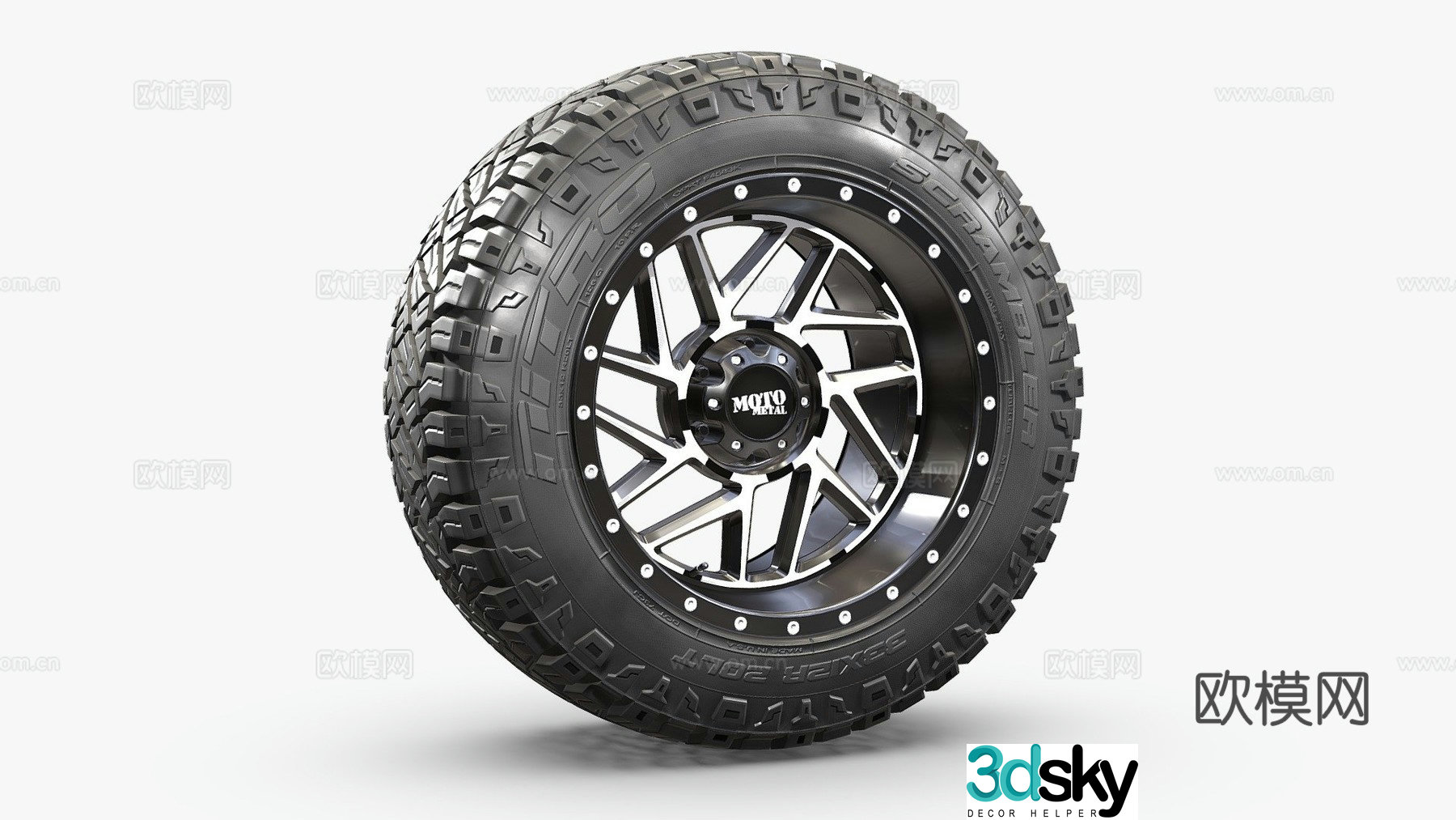 off road tire 3d model