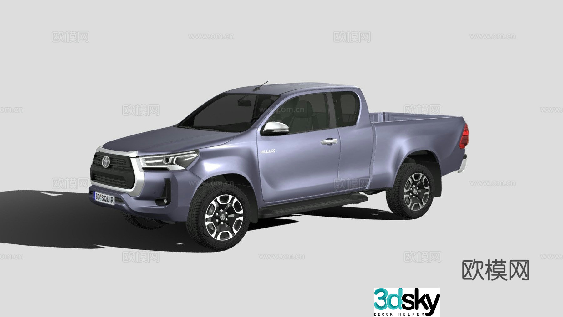 toyota pickup truck 3d model