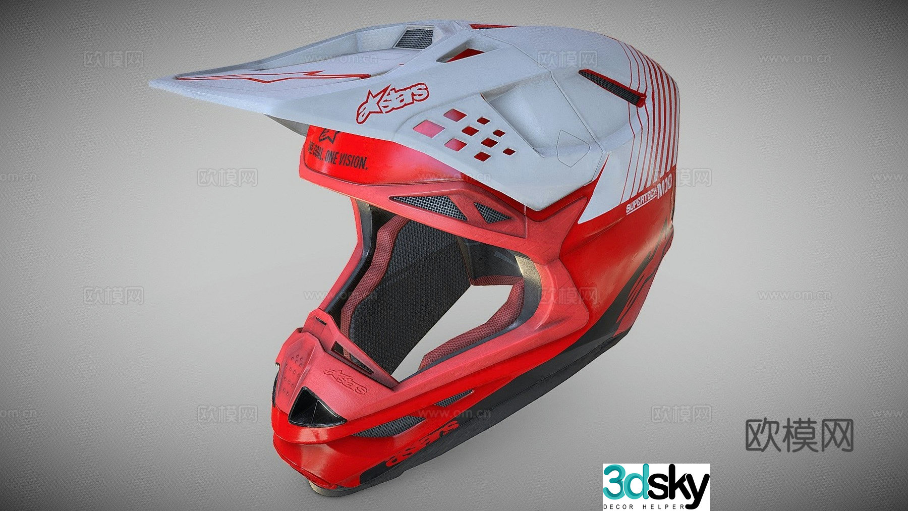 motorcycle helmet 3d model