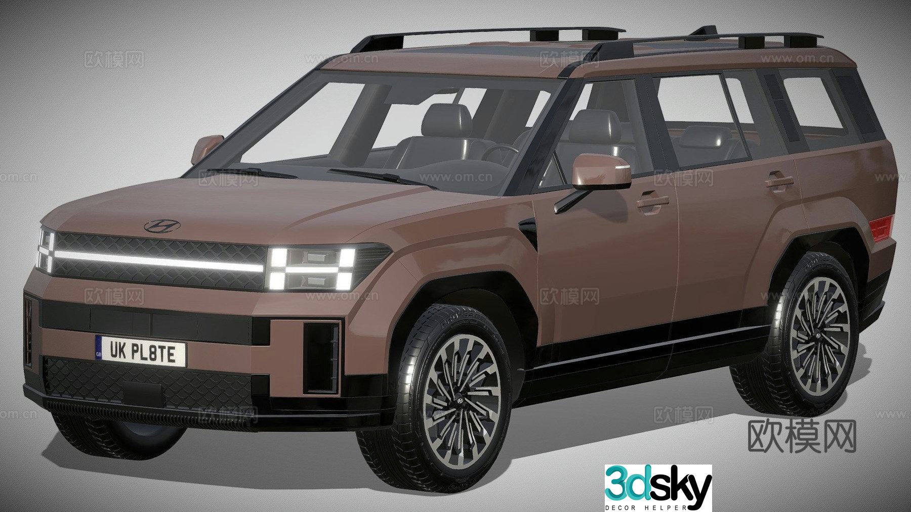Hyundai Santa Fe car 3d model