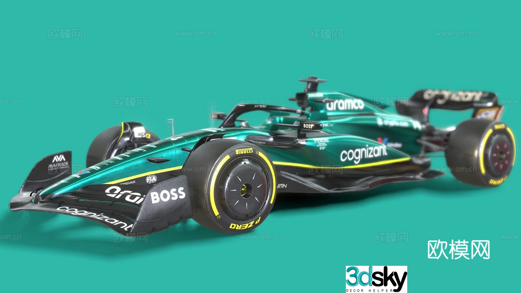 car racing 3d model