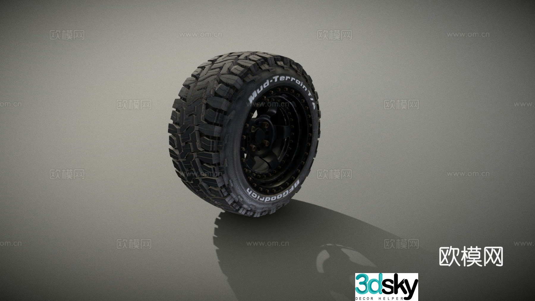 off road tire 3d model