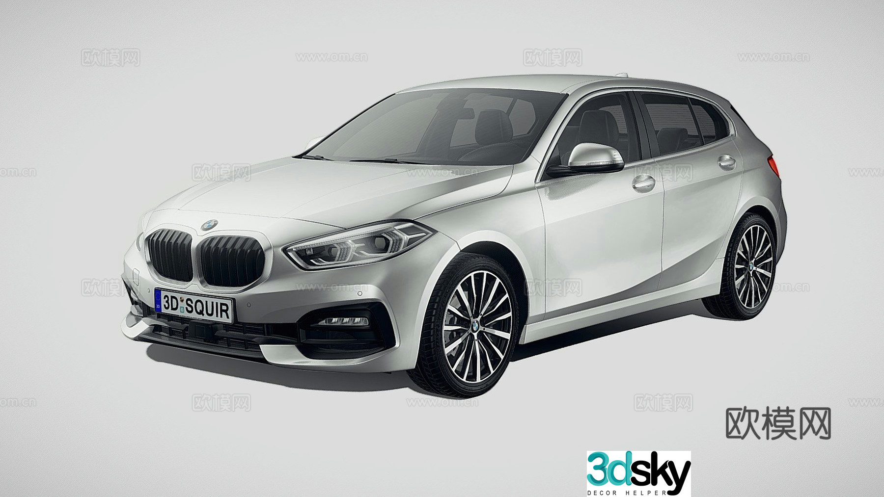 bmw car sedan 3d model
