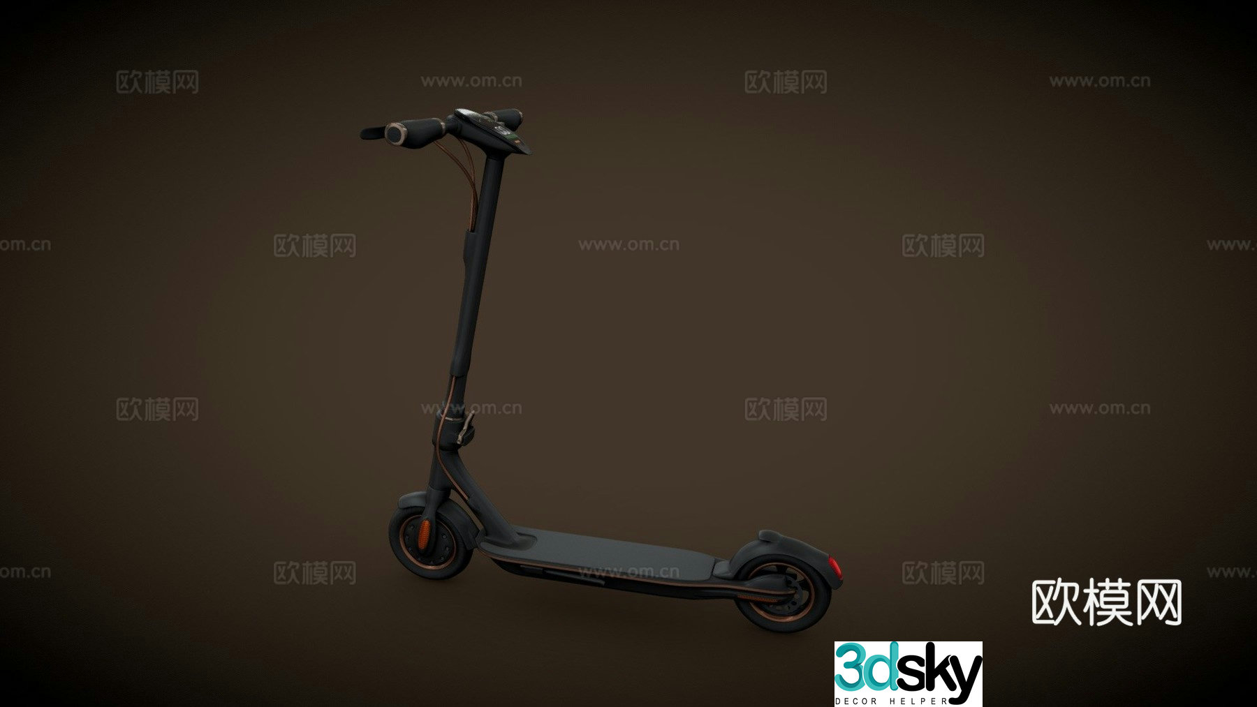 Electric scooter 3d model