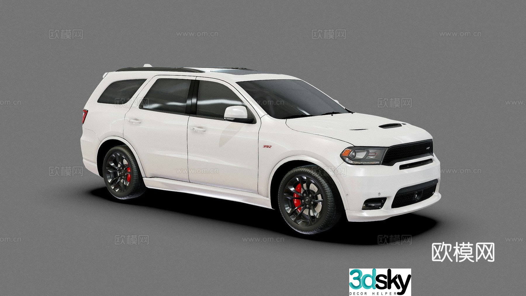 dodge car sedan 3d model