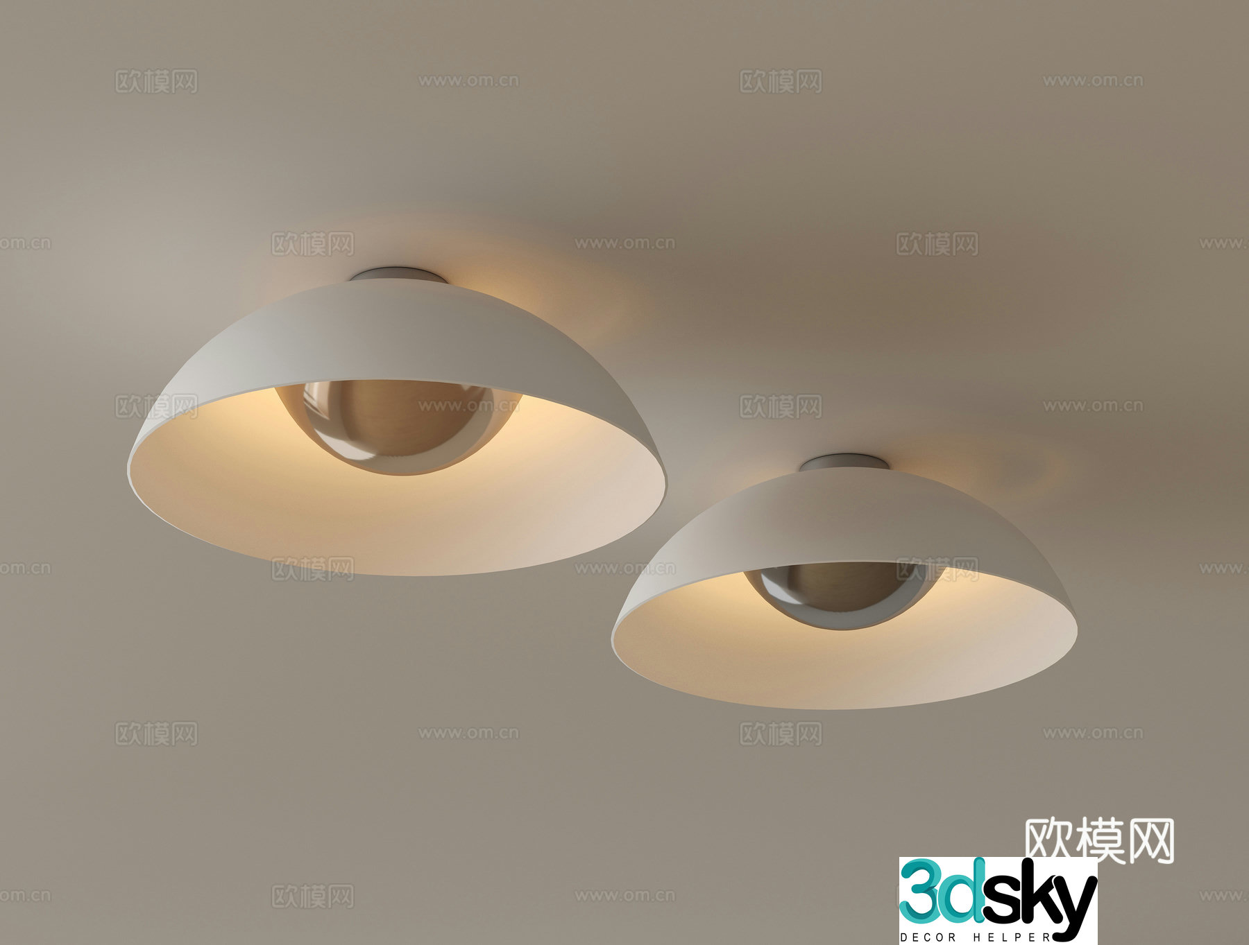 Modern ceiling lamp cartoon lamp 3d model